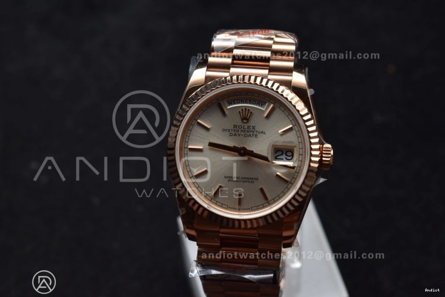 DayDate Weight) 36 Edition Silver Best V5 670 on SunProtective Bracelet Dial (Gain President RG vr3255 QF Steel 904L 0810